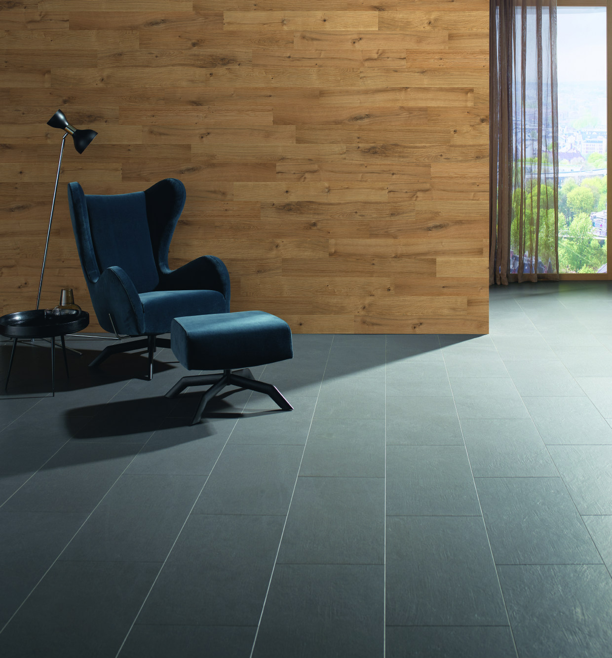 Деревянные стеновые панели Haro Wall Patagonia Дуб River Ретро 535 626 1000×120×11,2 фото в интерьере